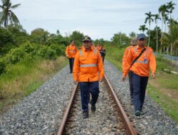 Cegah Kecelakaan di Perlintasan, KAI Divre II Sumbar Gencarkan Cek Lintas dan Sosialisasi