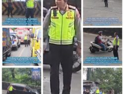 Aksi Sigap Dirlantas Sumbar Kombes Pol Reza CAS Urai Kemacetan di Jalur Ekstrem