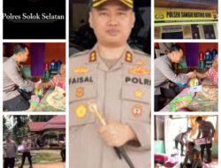 Polri untuk Masyarakat, AKBP M. Faisal Perdana Pimpin Bakti Sosial di Sangir Batang Hari