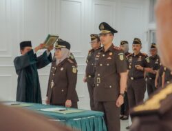 Dari Aula Kejati Sumbar, Kajati Lantik Asdatun dan Kajari Tanah Datar