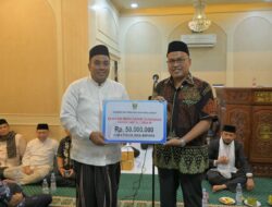 TSR Provinsi Kunjungi Masjid Al Faizin Baringin, Sampaikan Program Prioritas dan Serahkan Bantuan