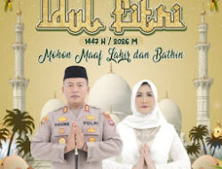 Pesan Idul Fitri Kapolres Agung Tribawanto dan Istri, Sederhana Namun Sarat Makna
