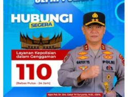 Kapolda Sumbar Irjen Gatot Tri Suryanta Perkuat Respons Cepat Melalui Layanan 110