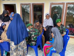 Yonif TP 951/Pandeka Marapi Laksanakan Pelayanan Kesehatan Terpadu di Tanah Datar