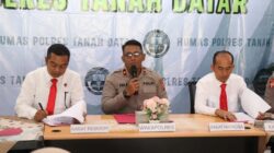 Berhasil Ungkap Kasus Narkotika dan Perdagangan Sisik Trenggiling, Polres Tanah Datar Gelar Jumpa Pers
