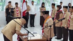 Audy Joinaldy Lantik Pengurus Kwarcab Pramuka Tanah Datar