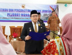 Wabup Ahmad Fadly Lantik 7 Pejabat Manajerial, Berikut Daftarnya