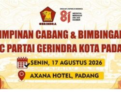 Gerindra Kota Padang Gelar Rapimcab dan Bimtek pada HUT RI ke-81, Percayakan Kepemimpinan Panitia pada Kader Muda Rahmat Hidayat A.Md.T (Rai Chaniago)