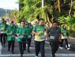 Pangdam XX/TIB Didampingi Ketua Persit KCK Daerah XX/TIB, Semarakkan HUT ke-81 TNI Bersama Rakyat