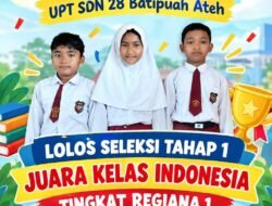 UPT SD N 28 Batipuah Ateh Wakili Provinsi Sumbar, Ini Harapan Kadis Pendidikan dan Kebudayaan Kabupaten Tanah Datar 