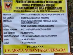 On Progres, Pembangunan Irigasi Banda Badina Di Harapkan Selesai Sesuai Jadwal