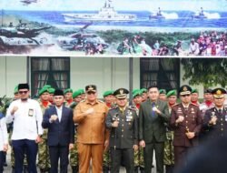 Wabup Ahmad Fadly Hadiri Upacara HUT ke-81 TNI di Makodim 0307 Tanah Datar